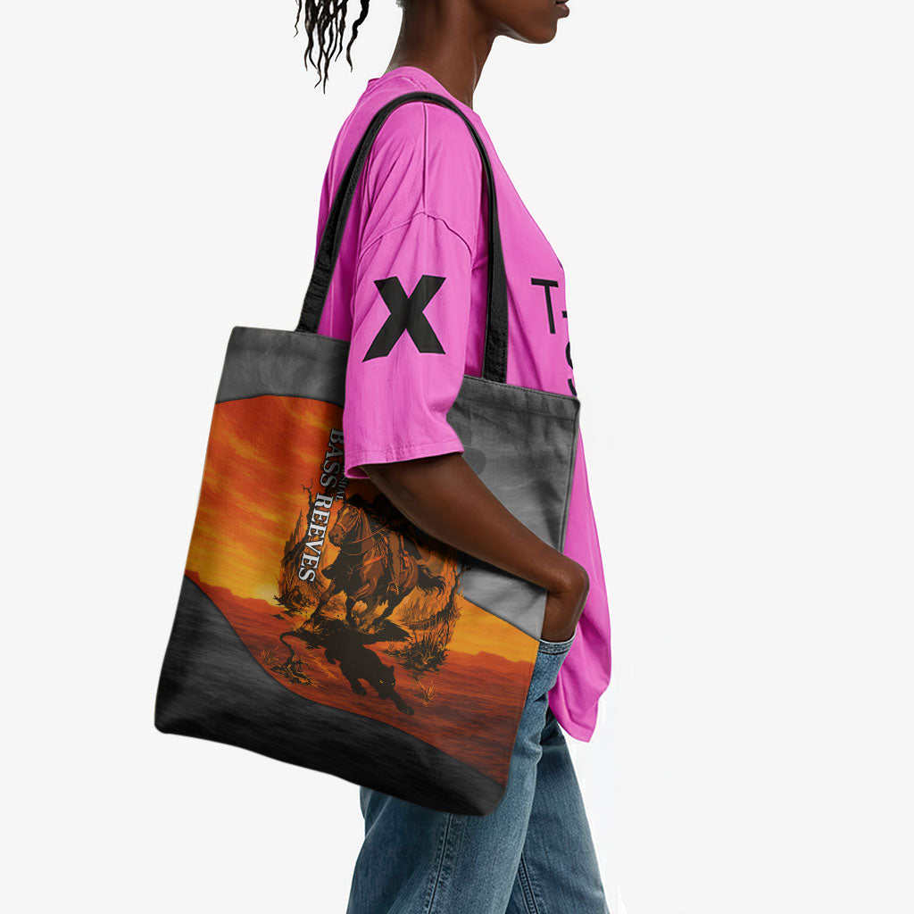 Bass Reeves Tote Bag Vintage Black Cowboy Old West Lawman
