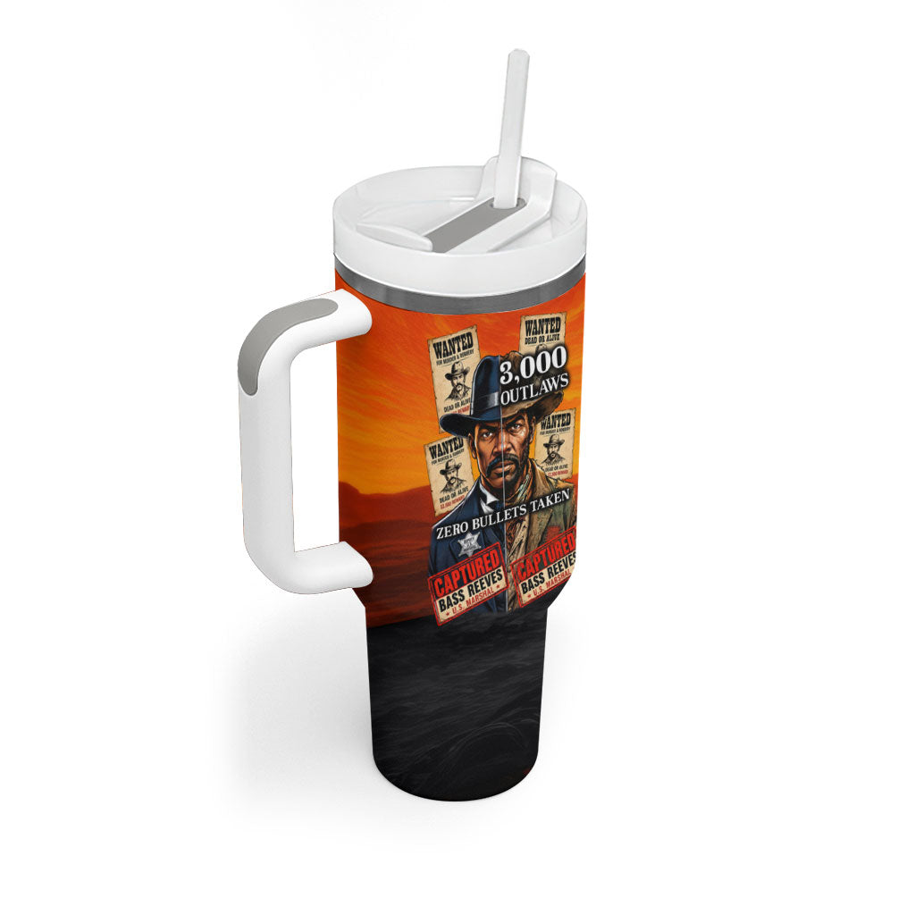 Bass Reeves Tumbler With Handle Vintage Black Cowboy Old West Lawman
