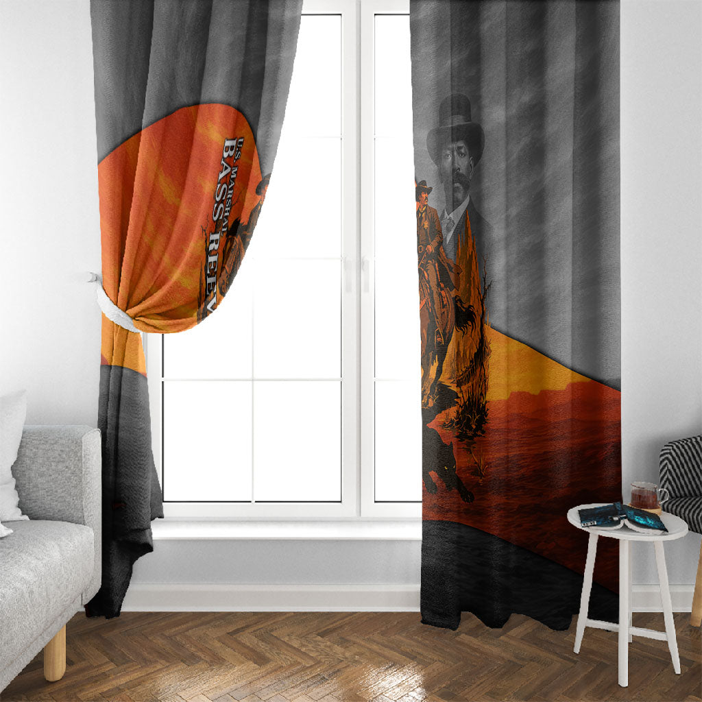 Bass Reeves Window Curtain Vintage Black Cowboy Old West Lawman