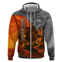 Bass Reeves Zip Hoodie Vintage Black Cowboy Old West Lawman