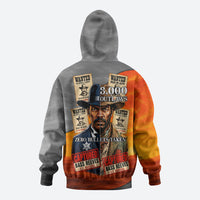 Bass Reeves Zip Hoodie Vintage Black Cowboy Old West Lawman