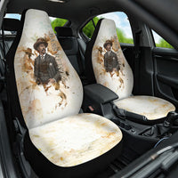 Bass Reeves Spirit Frontier Legend Car Seat Cover African American Marshal Horse Riding Western Watercolor