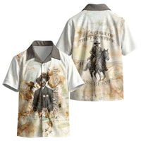 Bass Reeves Spirit Frontier Legend Kid Hawaiian Shirt African American Marshal Horse Riding Western Watercolor