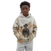Bass Reeves Spirit Frontier Legend Kid Hoodie African American Marshal Horse Riding Western Watercolor