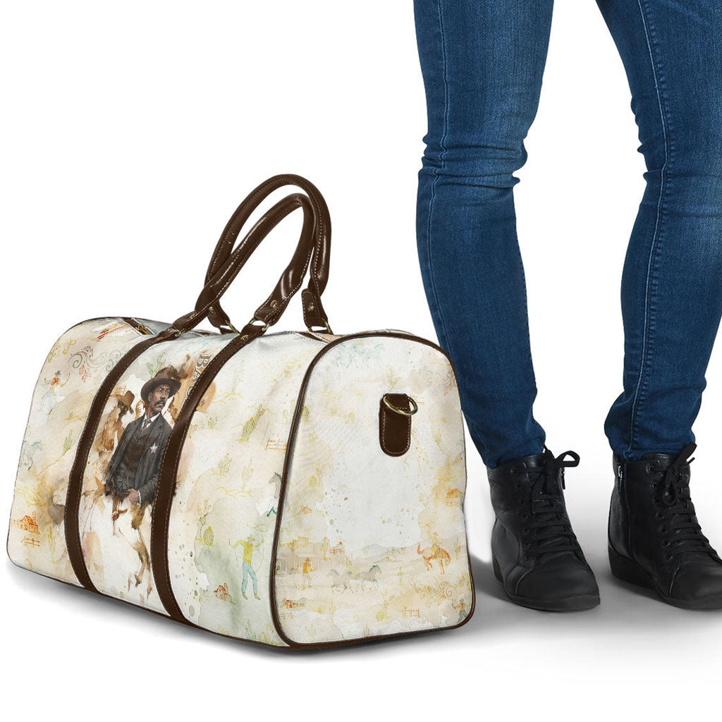 Bass Reeves Spirit Frontier Legend Travel Bag African American Marshal Horse Riding Western Watercolor
