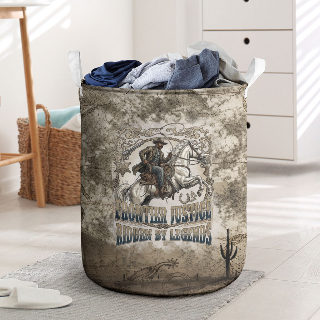 Bass Reeves Legend Black Cowboy Laundry Basket Western Legend Vintage - Legend Of The Frontier