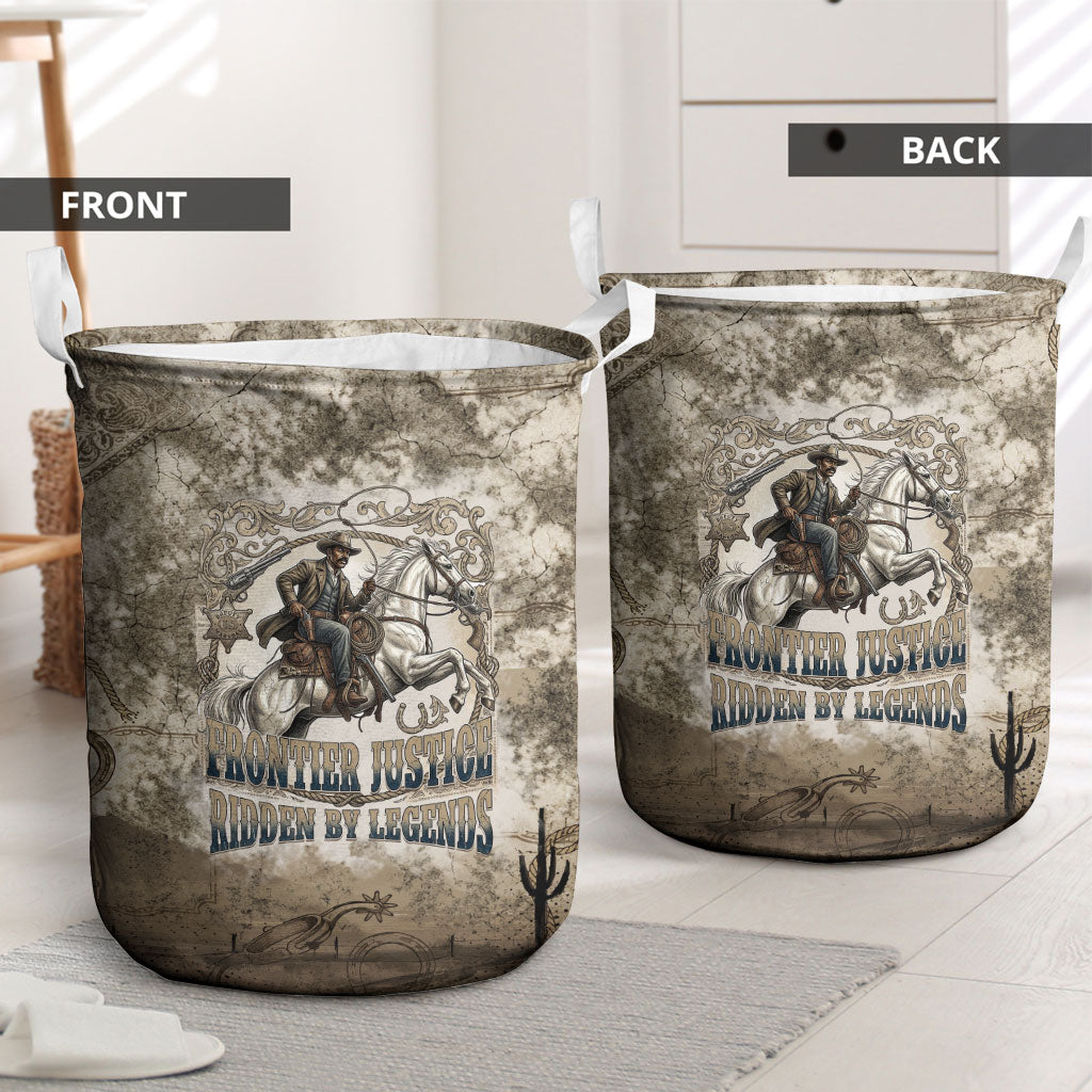 Bass Reeves Legend Black Cowboy Laundry Basket Western Legend Vintage - Legend Of The Frontier
