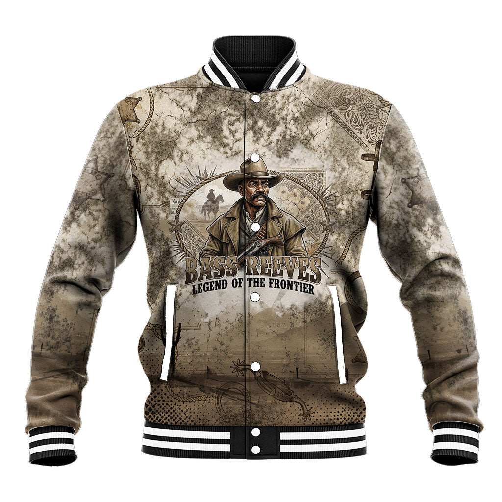 Bass Reeves Legend Black Cowboy Baseball Jacket Western Legend Vintage - Legend Of The Frontier