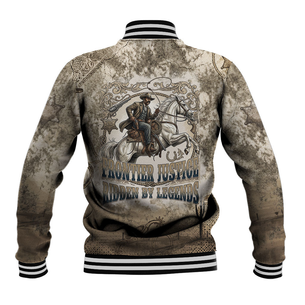 Bass Reeves Legend Black Cowboy Baseball Jacket Western Legend Vintage - Legend Of The Frontier