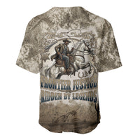 Bass Reeves Legend Black Cowboy Baseball Jersey Western Legend Vintage - Legend Of The Frontier