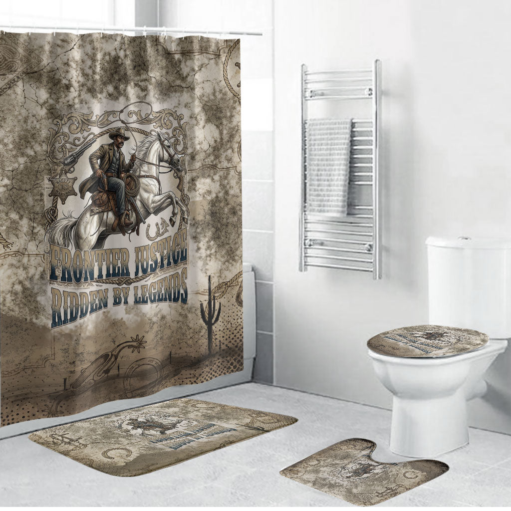 Bass Reeves Legend Black Cowboy Bathroom Set Western Legend Vintage - Legend Of The Frontier