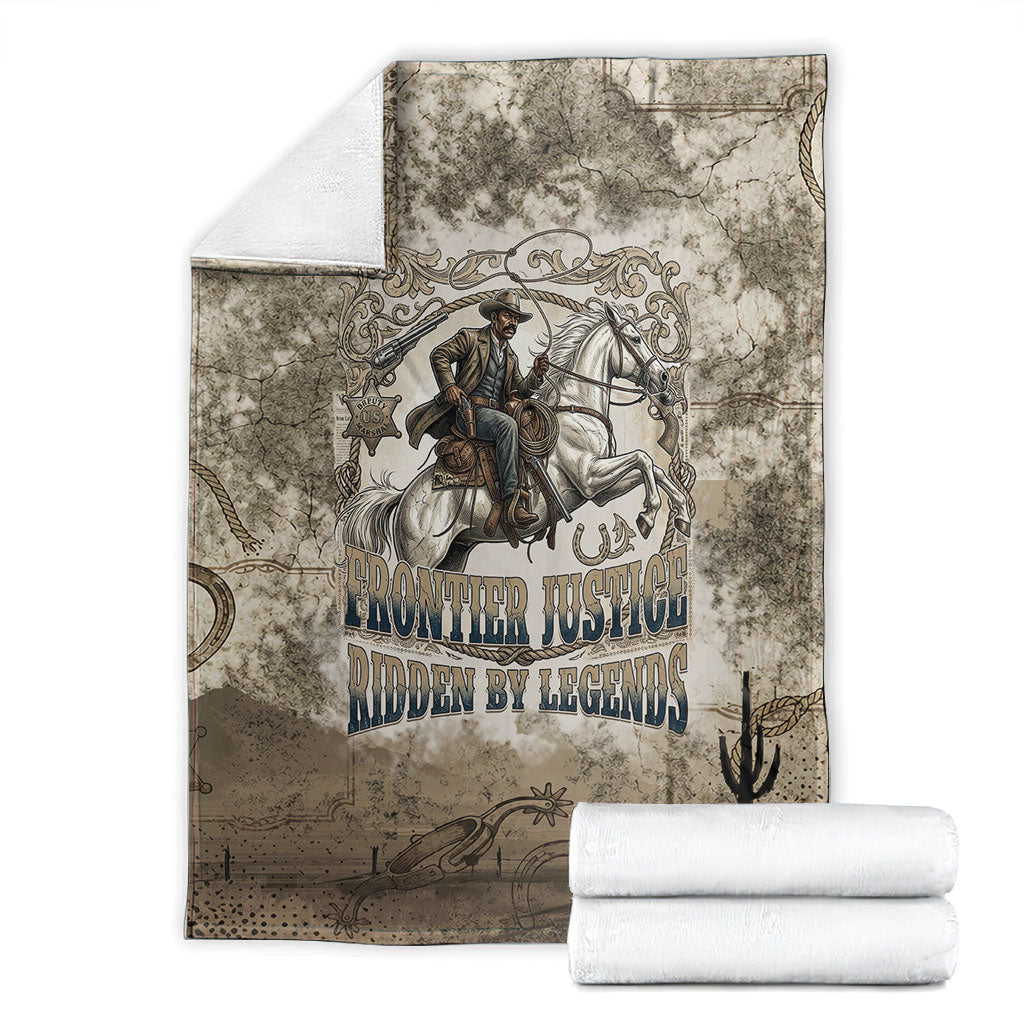 Bass Reeves Legend Black Cowboy Blanket Western Legend Vintage - Legend Of The Frontier