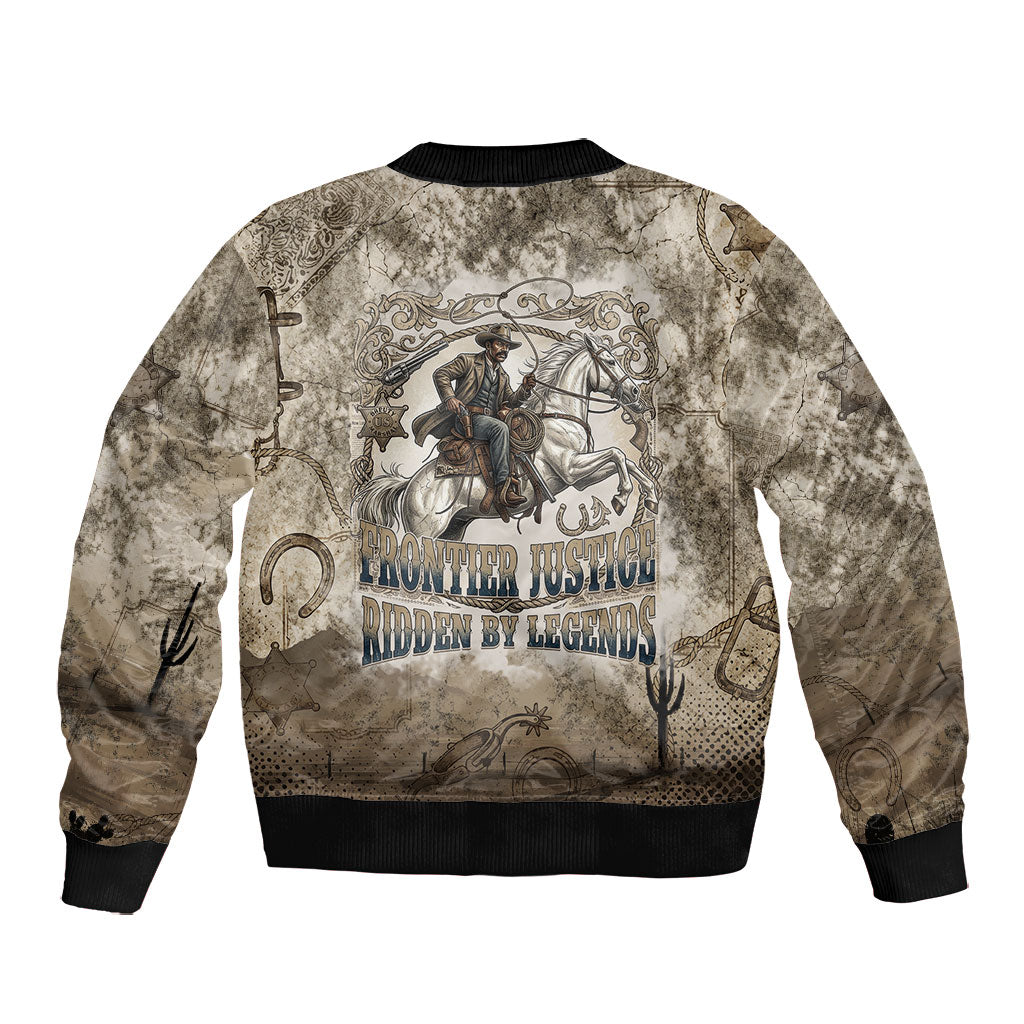 Bass Reeves Legend Black Cowboy Bomber Jacket Western Legend Vintage - Legend Of The Frontier