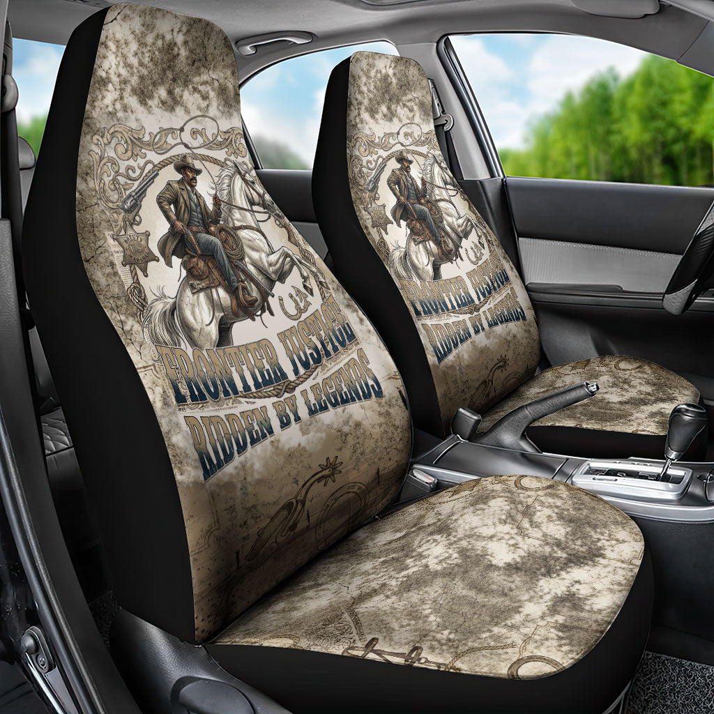 Bass Reeves Legend Black Cowboy Car Seat Cover Western Legend Vintage - Legend Of The Frontier