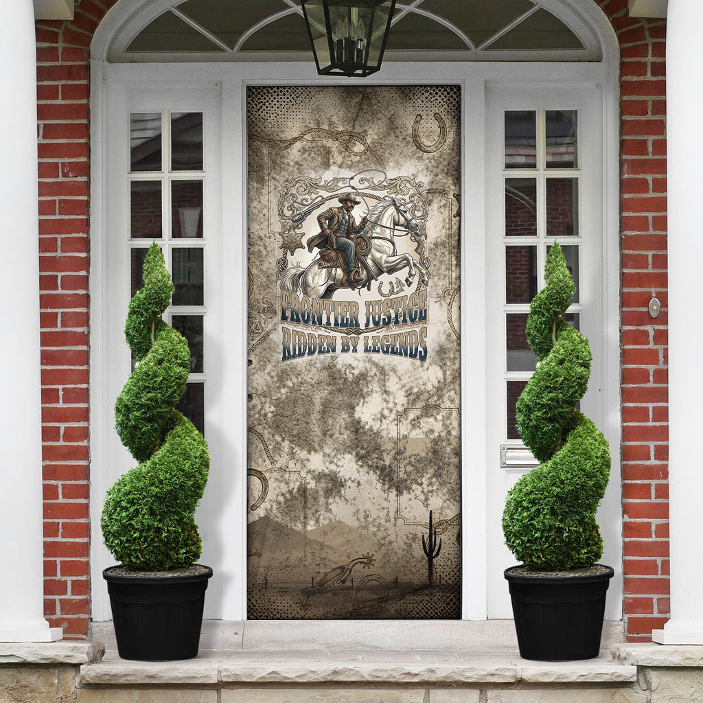 Bass Reeves Legend Black Cowboy Door Cover Western Legend Vintage - Legend Of The Frontier