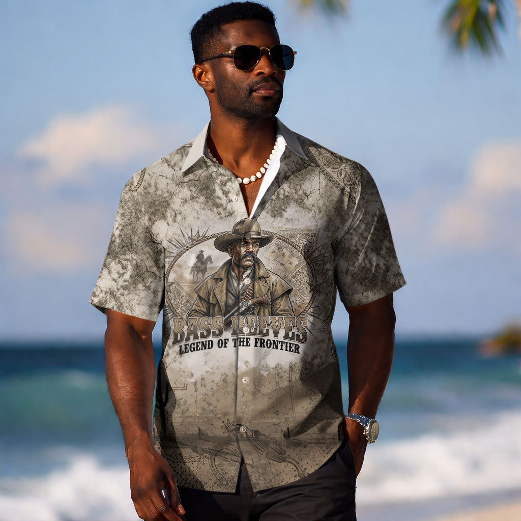 Bass Reeves Legend Black Cowboy Hawaiian Shirt Western Legend Vintage - Legend Of The Frontier