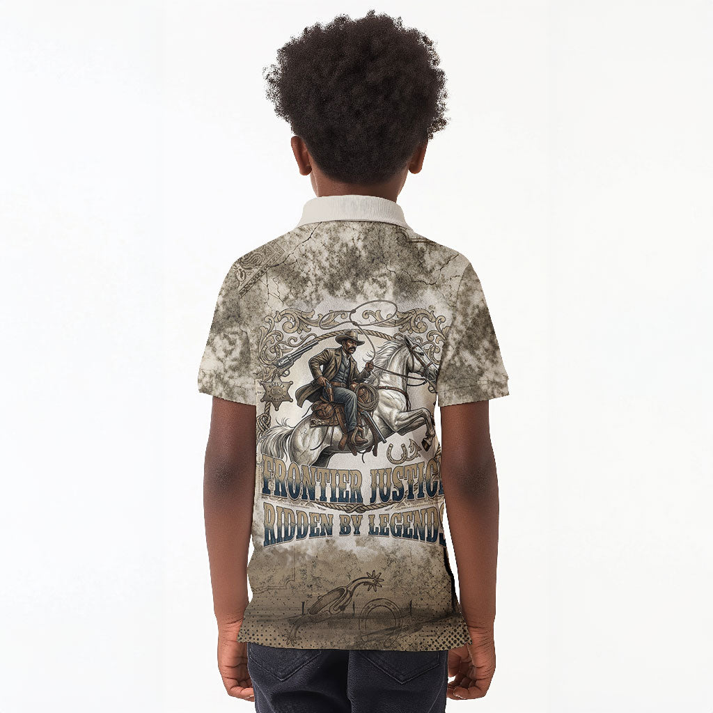 Bass Reeves Legend Black Cowboy Kid Polo Shirt Western Legend Vintage - Legend Of The Frontier
