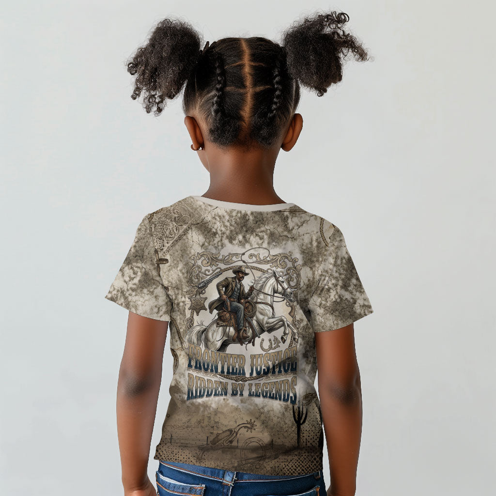 Bass Reeves Legend Black Cowboy Kid T shirt Western Legend Vintage - Legend Of The Frontier