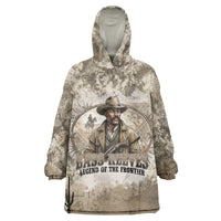 Bass Reeves Legend Black Cowboy Kid Wearable Blanket Hoodie Western Legend Vintage - Legend Of The Frontier