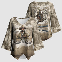 Bass Reeves Legend Black Cowboy Kimono Sleeve Blouse Western Legend Vintage - Legend Of The Frontier