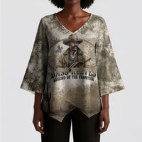 Bass Reeves Legend Black Cowboy Kimono Sleeve Blouse Western Legend Vintage - Legend Of The Frontier