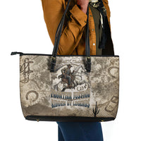 Bass Reeves Legend Black Cowboy Leather Tote Bag Western Legend Vintage - Legend Of The Frontier
