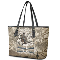 Bass Reeves Legend Black Cowboy Leather Tote Bag Western Legend Vintage - Legend Of The Frontier
