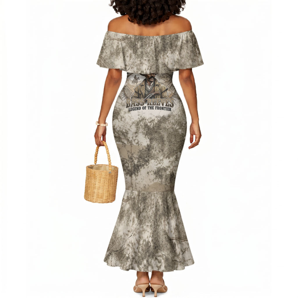Bass Reeves Legend Black Cowboy Mermaid Dress Western Legend Vintage - Legend Of The Frontier
