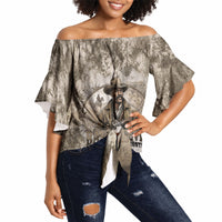 Bass Reeves Legend Black Cowboy Off Shoulder Wrap Waist Top Western Legend Vintage - Legend Of The Frontier
