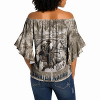Bass Reeves Legend Black Cowboy Off Shoulder Wrap Waist Top Western Legend Vintage - Legend Of The Frontier