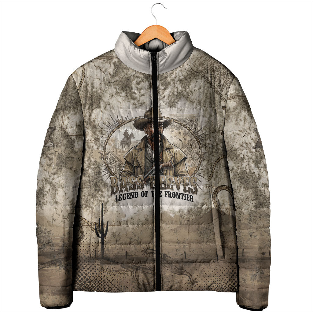 Bass Reeves Legend Black Cowboy Padded Jacket Western Legend Vintage - Legend Of The Frontier