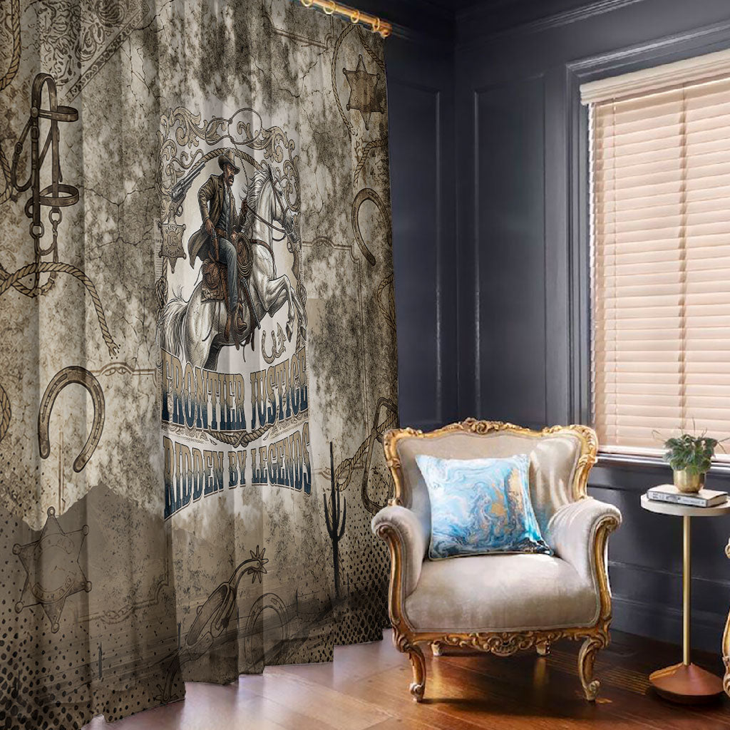 Bass Reeves Legend Black Cowboy Window Curtain Western Legend Vintage - Legend Of The Frontier