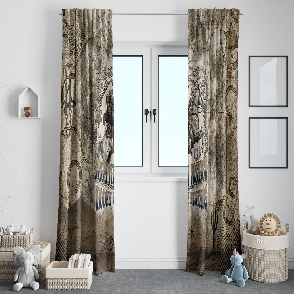 Bass Reeves Legend Black Cowboy Window Curtain Western Legend Vintage - Legend Of The Frontier