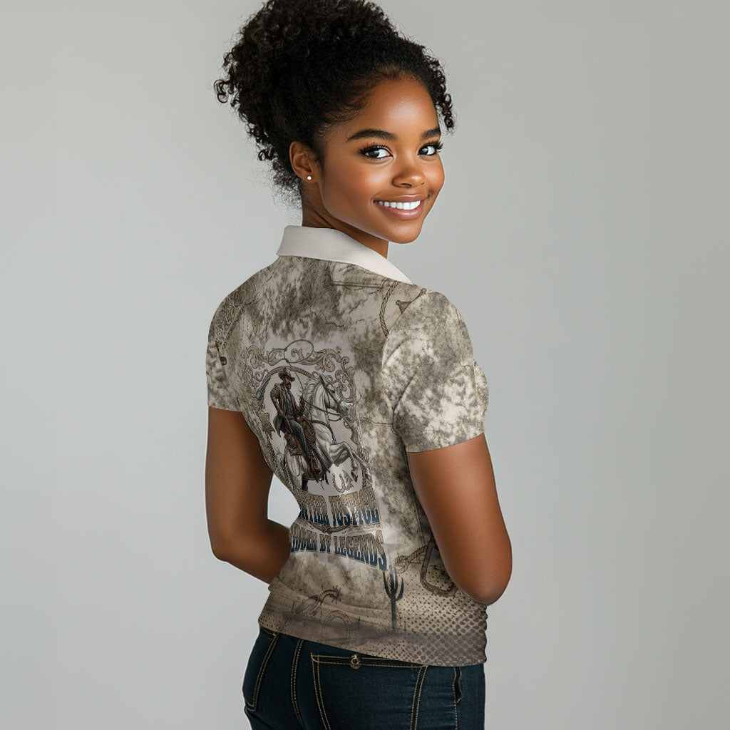 Bass Reeves Legend Black Cowboy Women Polo Shirt Western Legend Vintage - Legend Of The Frontier