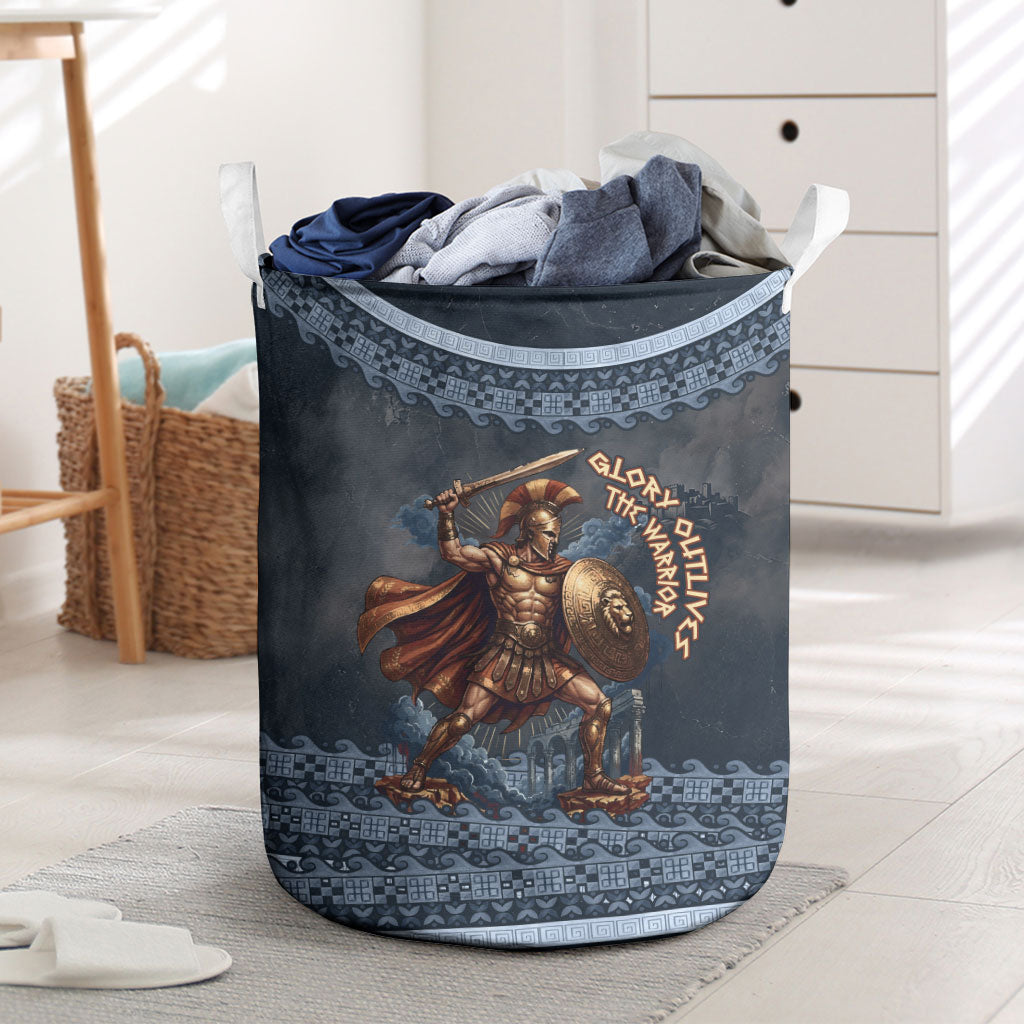 Trojan War Glory Outlives Warrior Laundry Basket Spartan Achilles Warrior Battle Greek