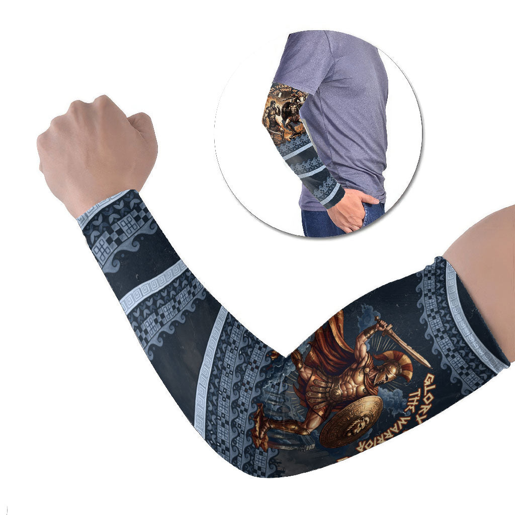 Trojan War Glory Outlives Warrior Arm Sleeves Spartan Achilles Warrior Battle Greek