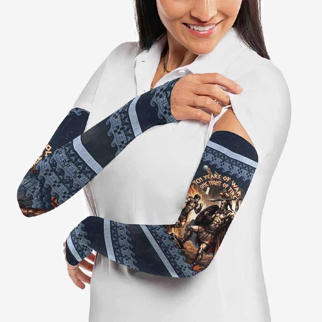 Trojan War Glory Outlives Warrior Arm Sleeves Spartan Achilles Warrior Battle Greek