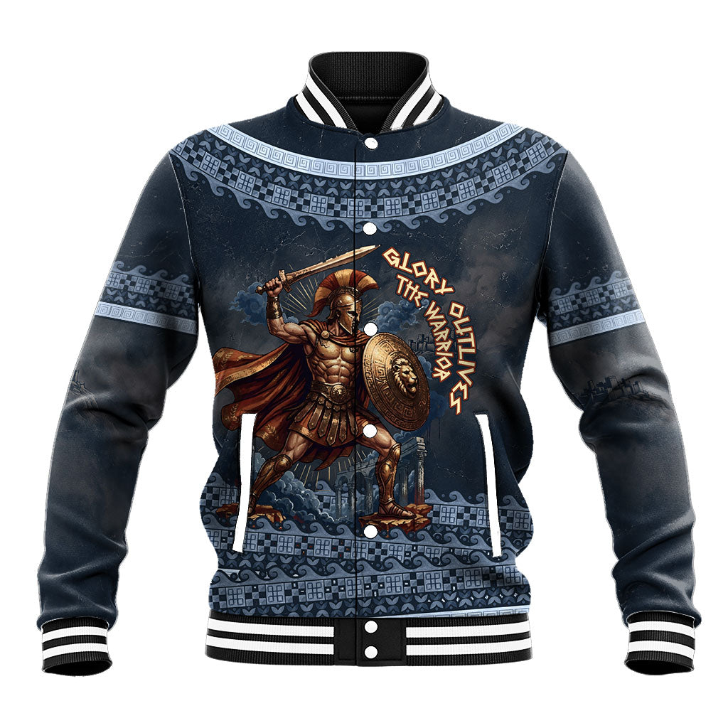 Trojan War Glory Outlives Warrior Baseball Jacket Spartan Achilles Warrior Battle Greek