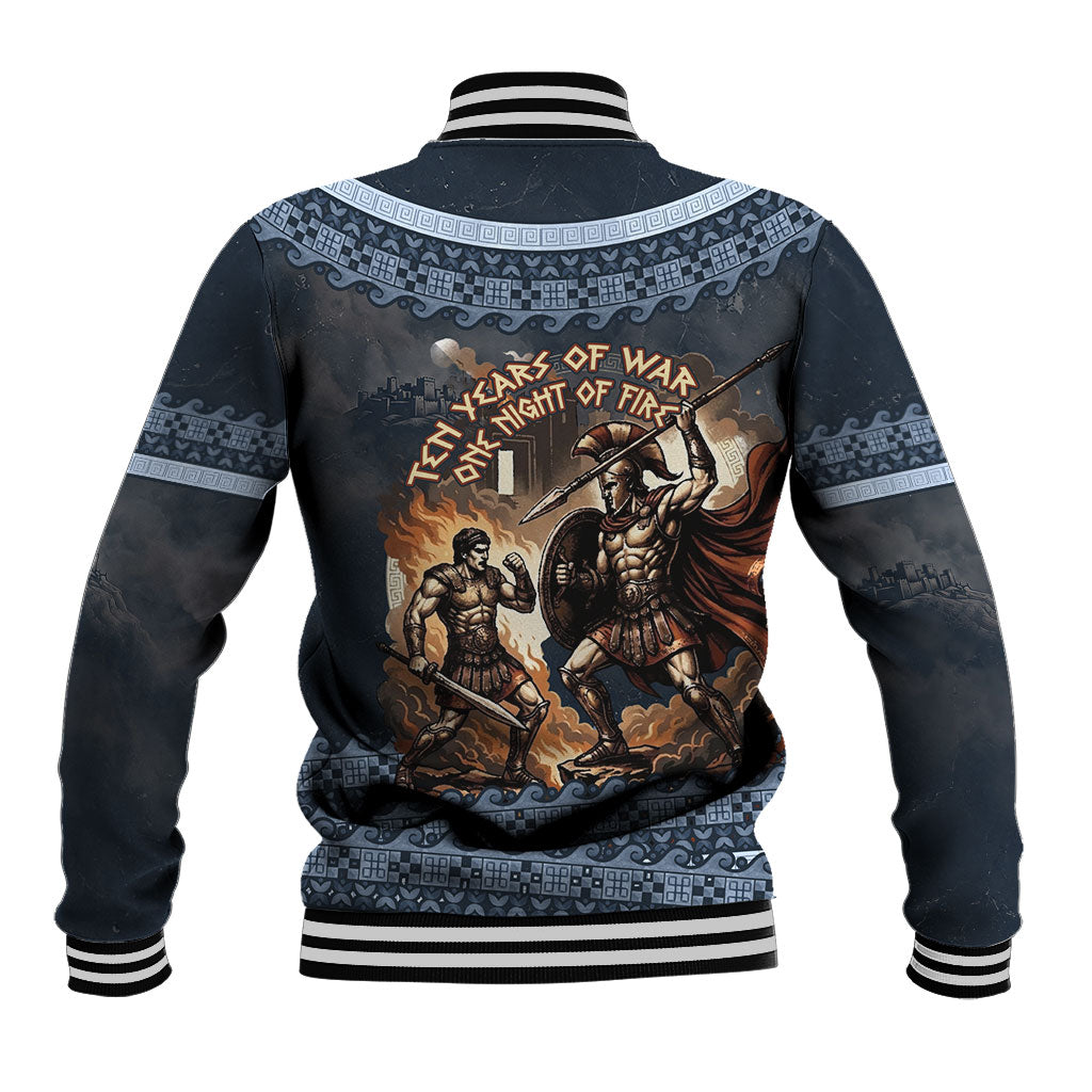 Trojan War Glory Outlives Warrior Baseball Jacket Spartan Achilles Warrior Battle Greek