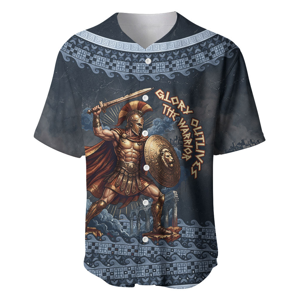 Trojan War Glory Outlives Warrior Baseball Jersey Spartan Achilles Warrior Battle Greek