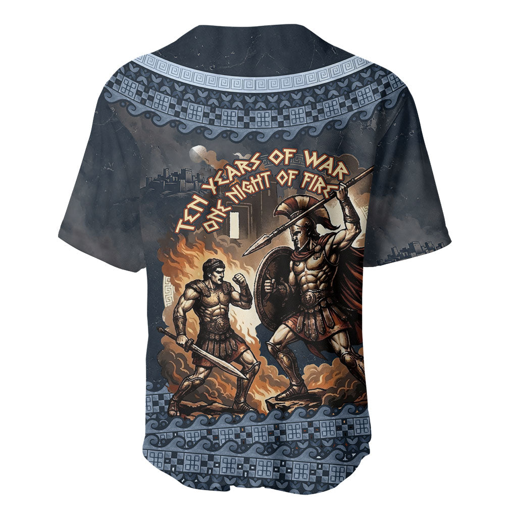 Trojan War Glory Outlives Warrior Baseball Jersey Spartan Achilles Warrior Battle Greek