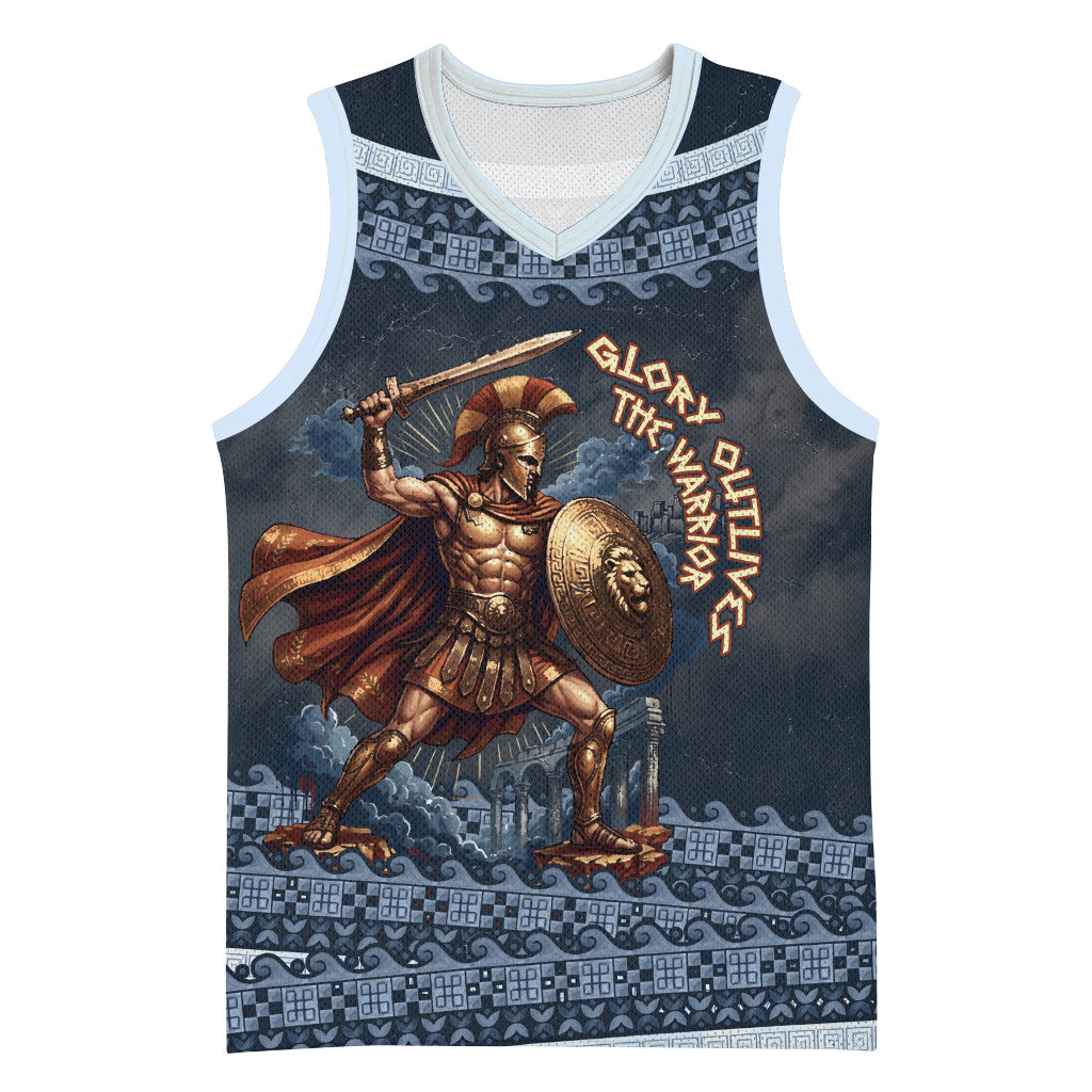 Trojan War Glory Outlives Warrior Basketball Jersey Spartan Achilles Warrior Battle Greek