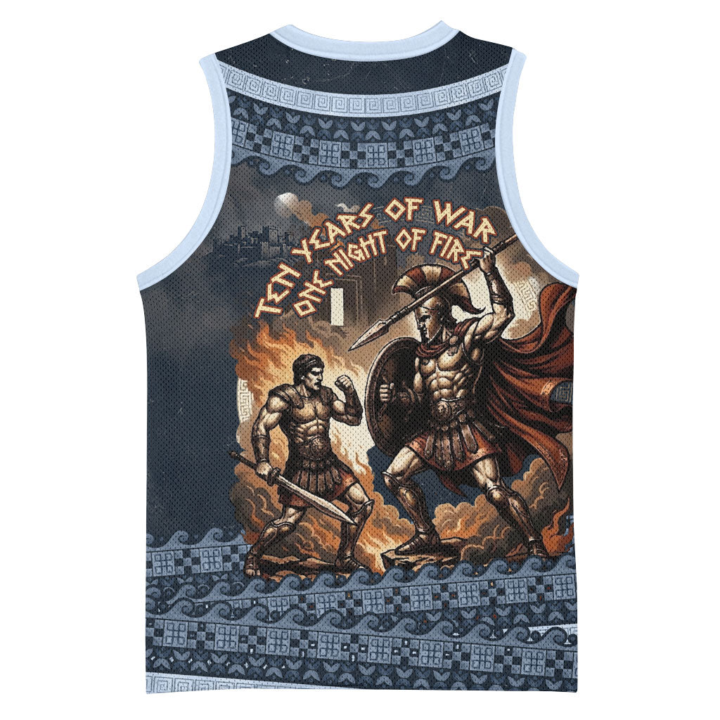 Trojan War Glory Outlives Warrior Basketball Jersey Spartan Achilles Warrior Battle Greek