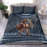Trojan War Glory Outlives Warrior Bedding Set Spartan Achilles Warrior Battle Greek