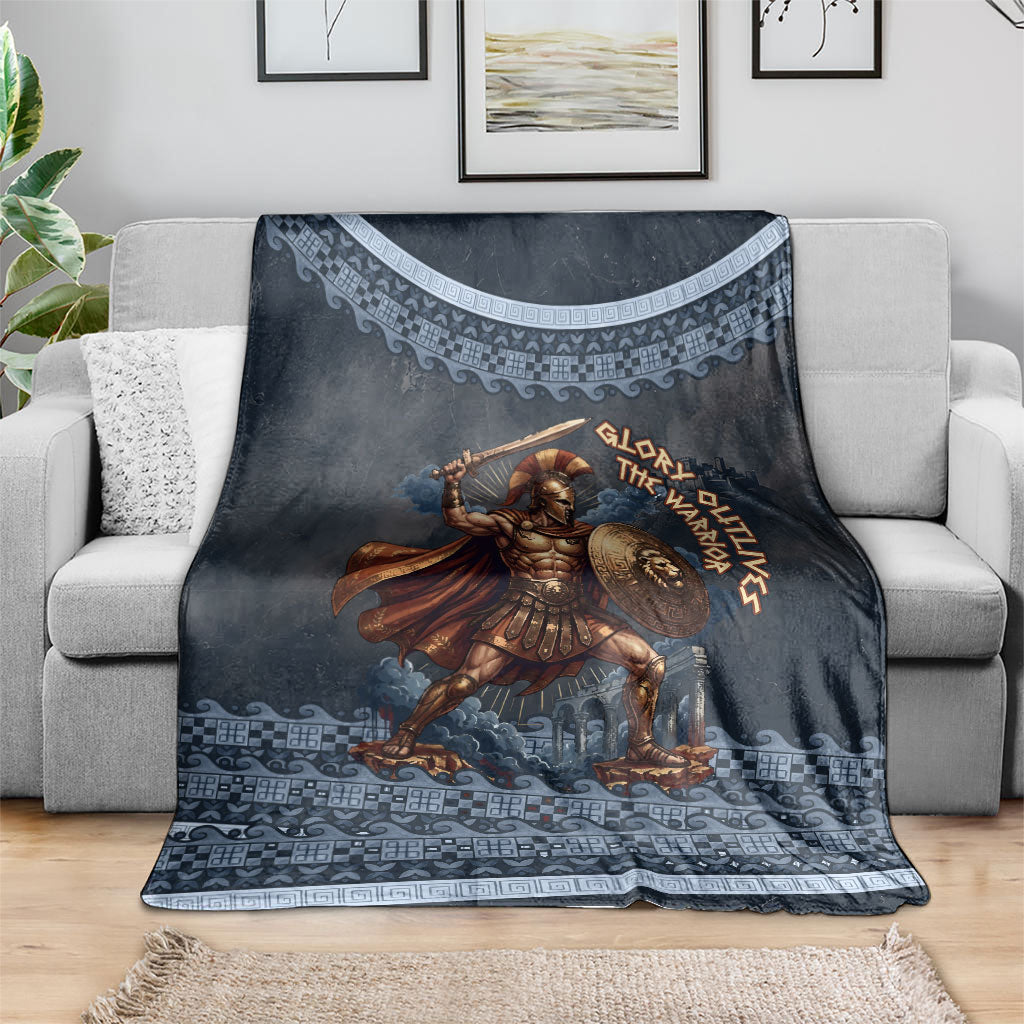 Trojan War Glory Outlives Warrior Blanket Spartan Achilles Warrior Battle Greek