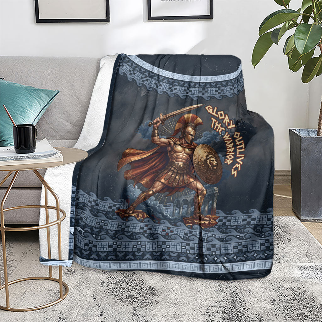 Trojan War Glory Outlives Warrior Blanket Spartan Achilles Warrior Battle Greek