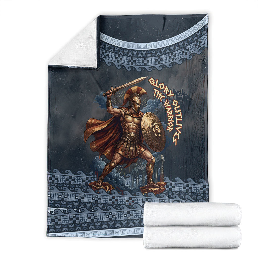 Trojan War Glory Outlives Warrior Blanket Spartan Achilles Warrior Battle Greek