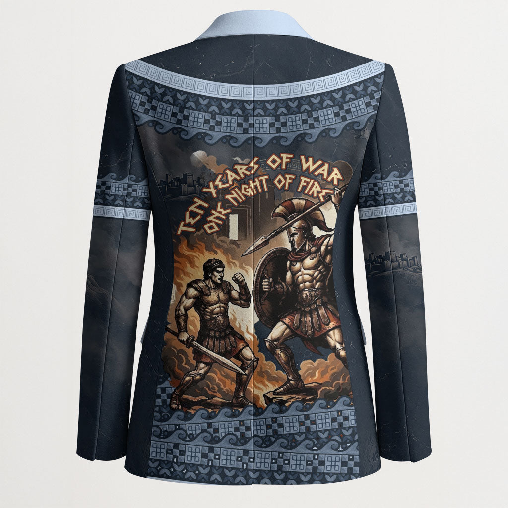 Trojan War Glory Outlives Warrior Blazer Spartan Achilles Warrior Battle Greek