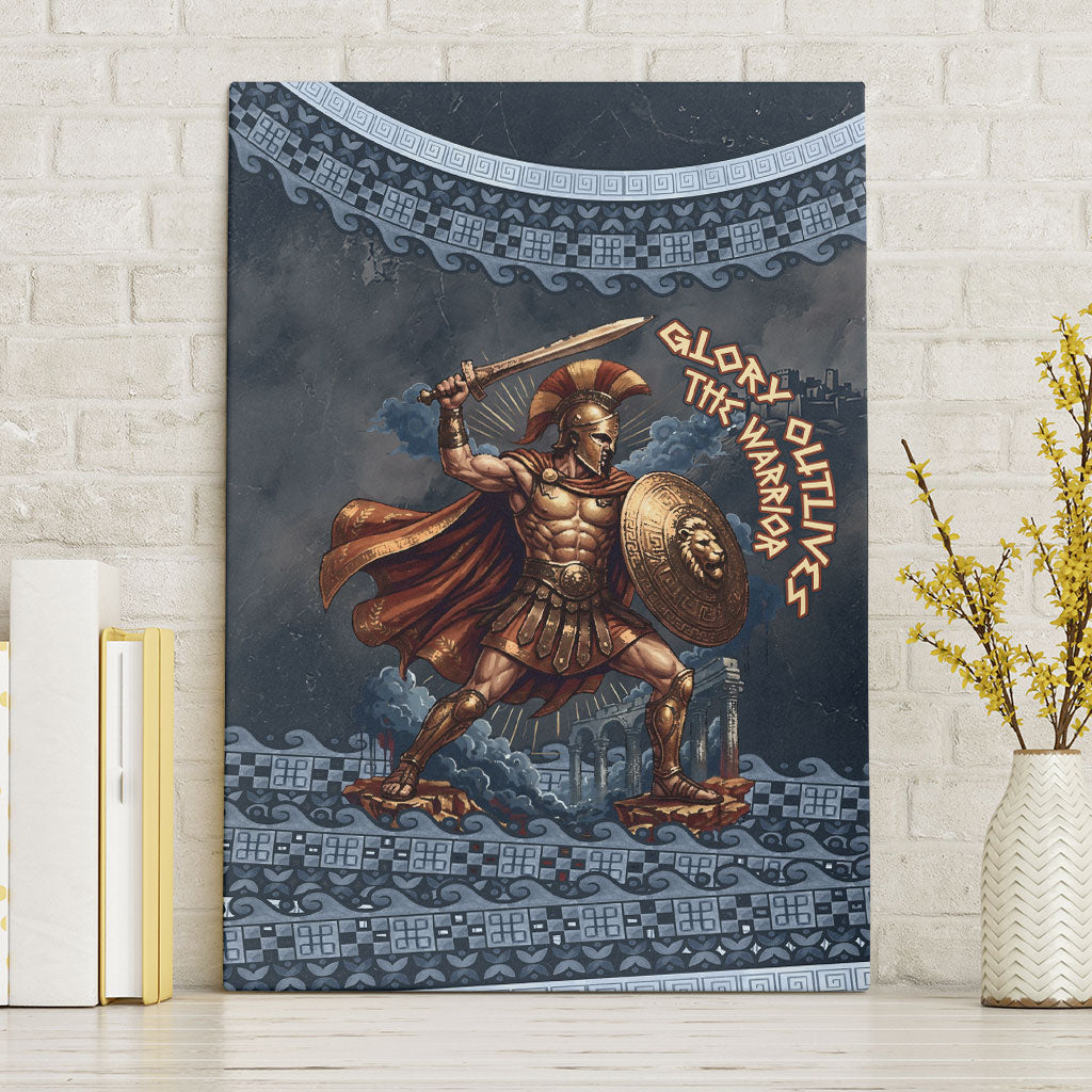 Trojan War Glory Outlives Warrior Canvas Wall Art Spartan Achilles Warrior Battle Greek