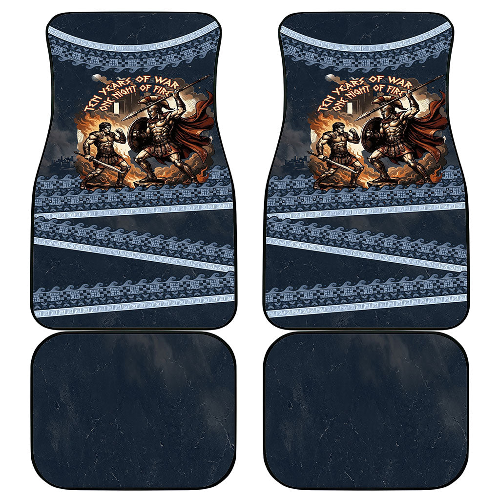 Trojan War Glory Outlives Warrior Car Mats Spartan Achilles Warrior Battle Greek